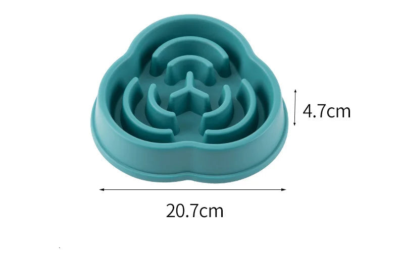 Anti-Choking Slow Feeder Pet Bowl – Non-Slip for Healthy Eating