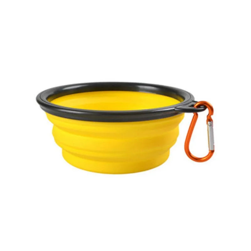 Collapsible Silicone Travel Pet Bowl – Portable Dish for Dogs & Cats