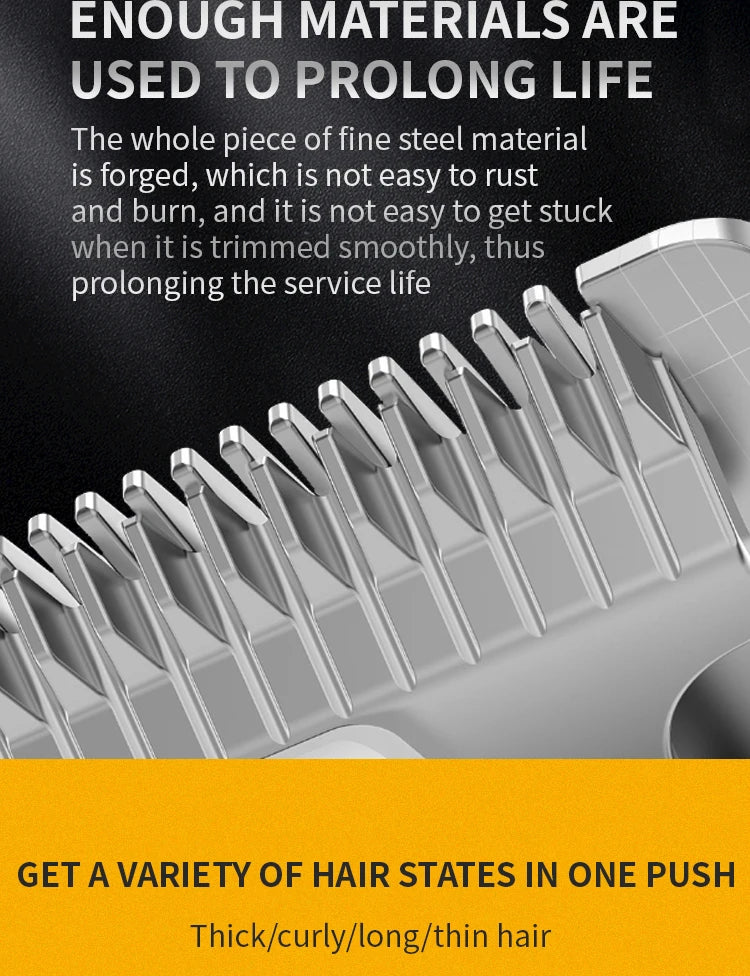 All-Metal Pet Hair Clipper – Low-Noise Grooming Trimmer