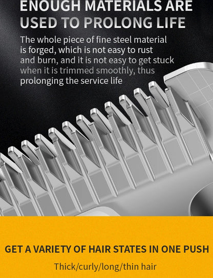 All-Metal Pet Hair Clipper – Low-Noise Grooming Trimmer