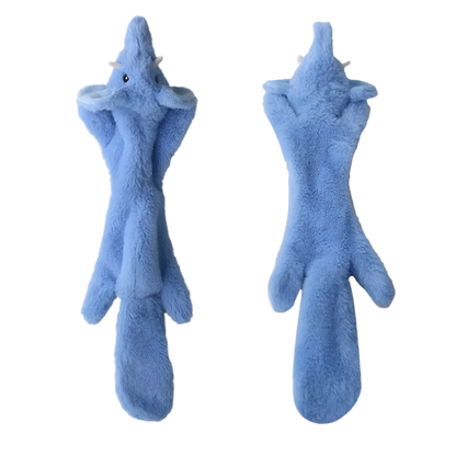 No-Stuffing Animal Dog Toy – Squeaky Plush with Crinkle Sound