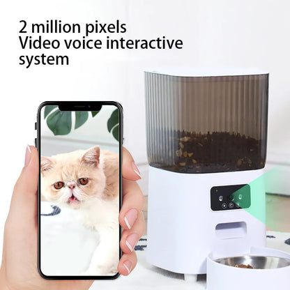 5L Smart Automatic Pet Feeder – Dual Bowl with Camera & App Control