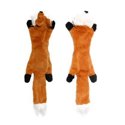No-Stuffing Animal Dog Toy – Squeaky Plush with Crinkle Sound