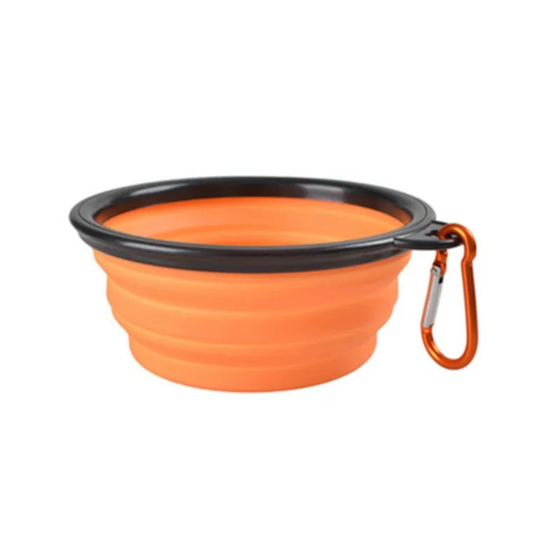 Collapsible Silicone Travel Pet Bowl – Portable Dish for Dogs & Cats