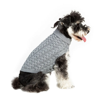 Classic Knit Dog Sweater – Warm Pullover for Small Breeds