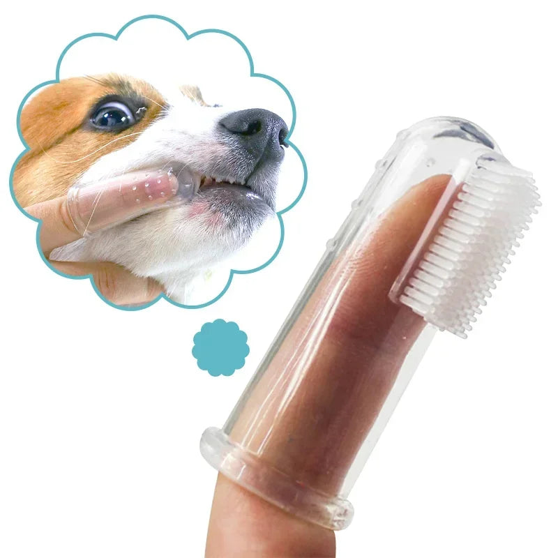 Super Soft Silicone Finger Toothbrush – Dental Care for Pets