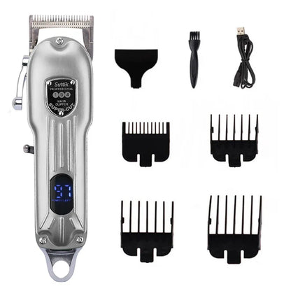 All-Metal Pet Hair Clipper – Low-Noise Grooming Trimmer