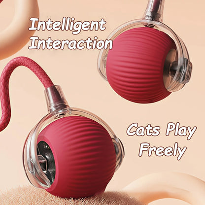 Smart Rechargeable Cat Ball Toy – Auto Rolling Interactive Trainer