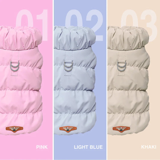 Winter Padded Pet Vest – Soft Cotton Coat for Small & Medium Pets