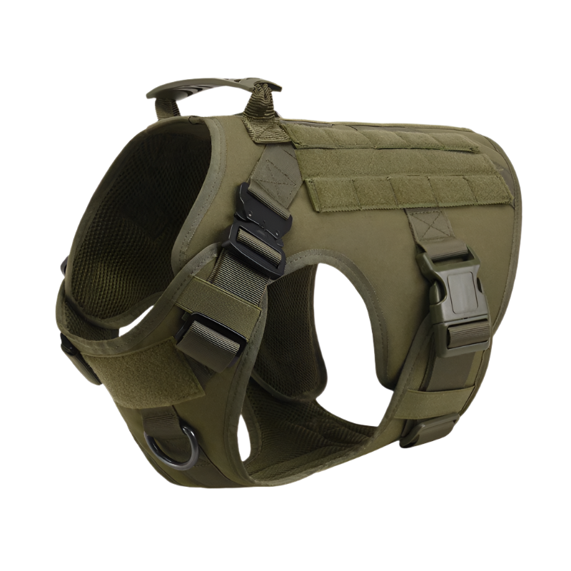 Tactical Military Dog Harness & Leash Set – Heavy-Duty Training Vest