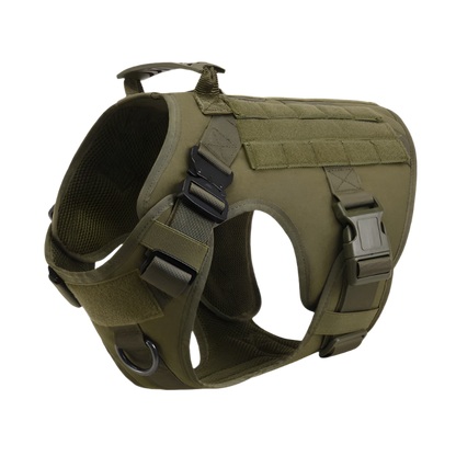 Tactical Military Dog Harness & Leash Set – Heavy-Duty Training Vest