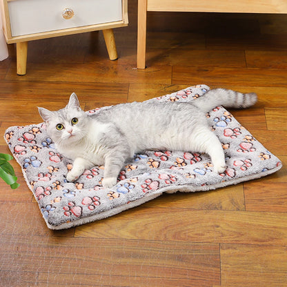 All-Season Thick Pet Bed – Soft Flannel Nest Cushion for Cats & Medium Dogs