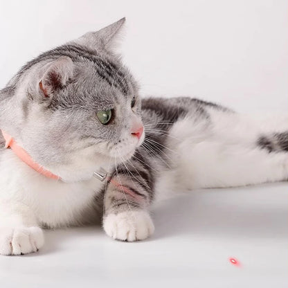Collier laser intelligent pour chat – Jouet laser LED rechargeable par USB