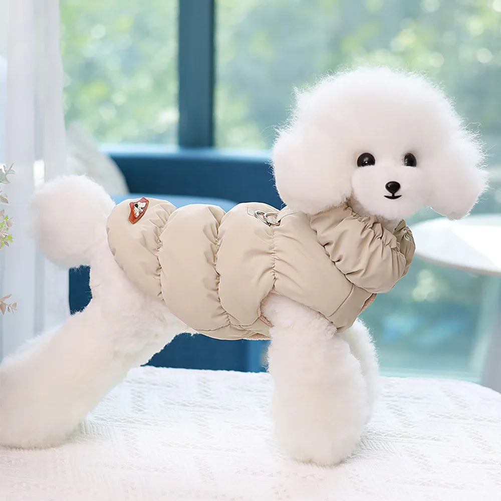 Winter Padded Pet Vest – Soft Cotton Coat for Small & Medium Pets