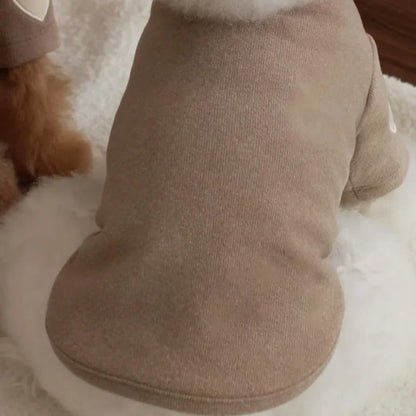 "Love Bear" Winter Hoodie for Dogs & Cats – Warm Designer Pet Clothing
