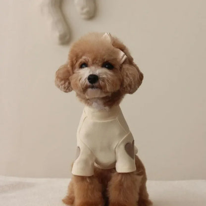 "Love Bear" Winter Hoodie for Dogs & Cats – Warm Designer Pet Clothing