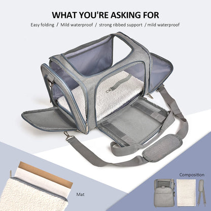 Dog Carrier Travel Backpack – Airline Approved, Waterproof & Claw-Resistant