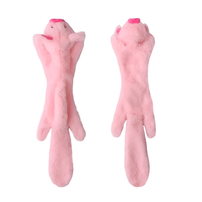 No-Stuffing Animal Dog Toy – Squeaky Plush with Crinkle Sound