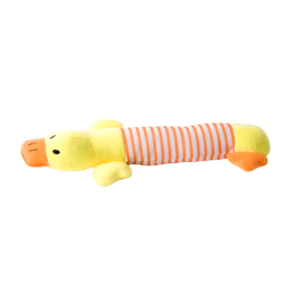 No-Stuffing Animal Dog Toy – Squeaky Plush with Crinkle Sound