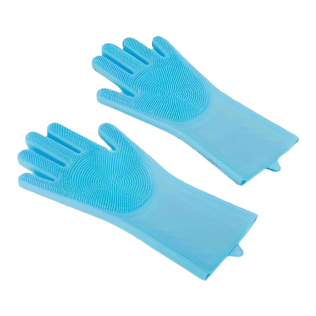 Magic Silicone Pet Grooming & Bathing Glove – Hair Removal & Scrubber