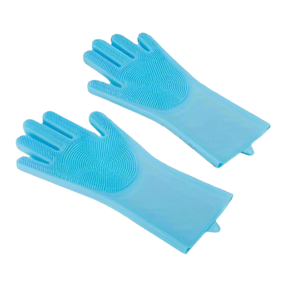 Magic Silicone Pet Grooming & Bathing Glove – Hair Removal & Scrubber