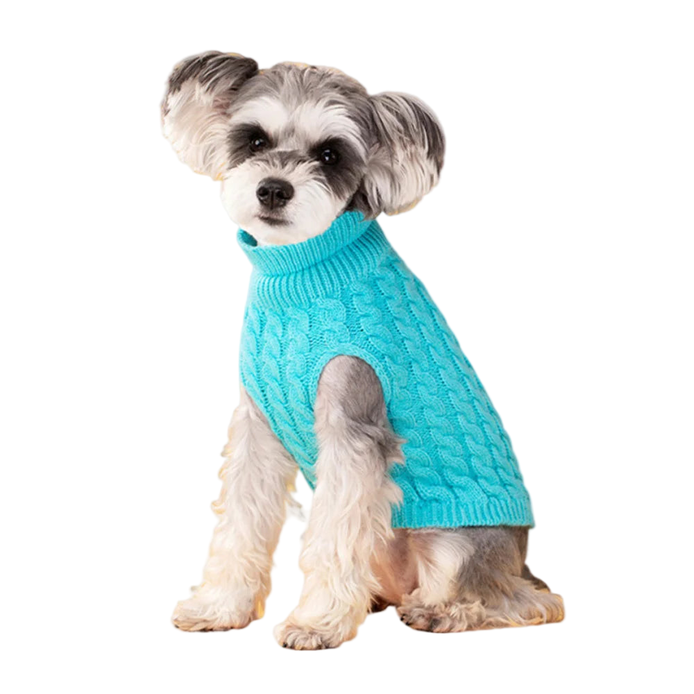 Classic Knit Dog Sweater – Warm Pullover for Small Breeds