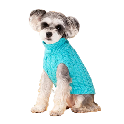 Classic Knit Dog Sweater – Warm Pullover for Small Breeds