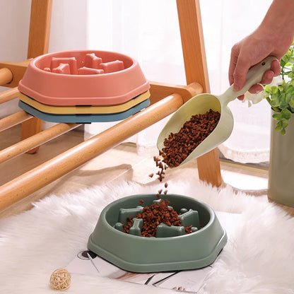 Anti-Choking Slow Feeder Pet Bowl – Non-Slip for Healthy Eating