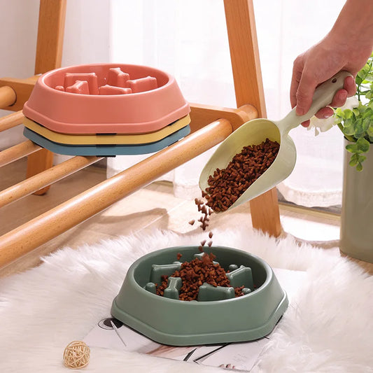 Anti-Choking Slow Feeder Pet Bowl – Non-Slip for Healthy Eating