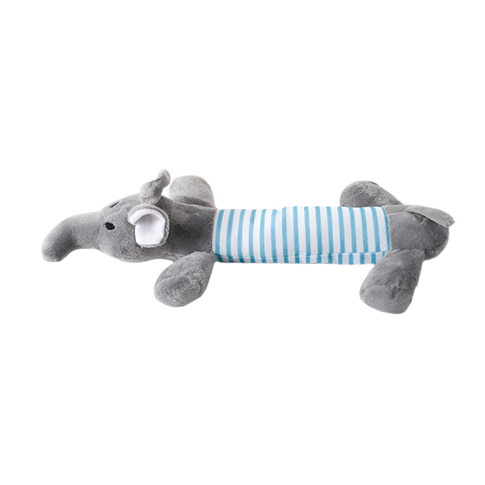 No-Stuffing Animal Dog Toy – Squeaky Plush with Crinkle Sound