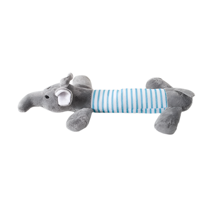 No-Stuffing Animal Dog Toy – Squeaky Plush with Crinkle Sound