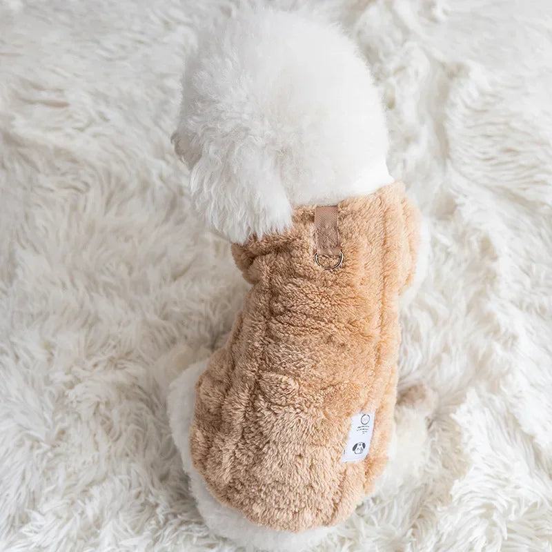 Warm Fleece Pet Sweater – Pullover for Small Dogs & Cats