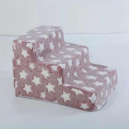 3/4-Step Foam Dog Stairs – Non-Slip Ramp for Beds & Sofas