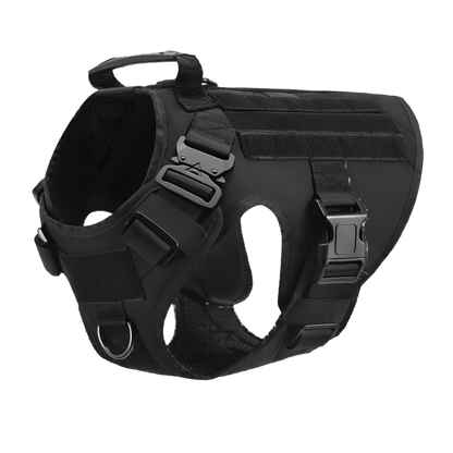 Tactical Military Dog Harness & Leash Set – Heavy-Duty Training Vest