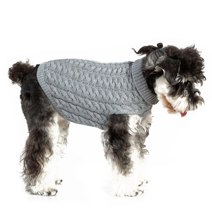 Classic Knit Dog Sweater – Warm Pullover for Small Breeds