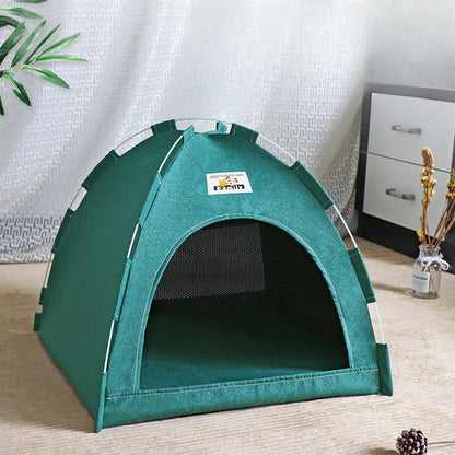 Foldable Pet Tent & Cat House – Breathable Four-Season Nest
