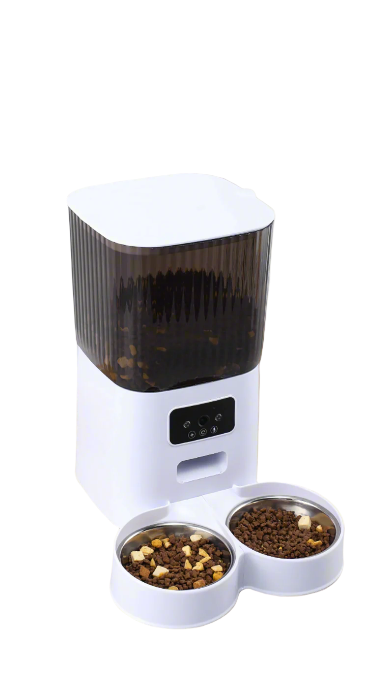 5L Smart Automatic Pet Feeder – Dual Bowl with Camera & App Control