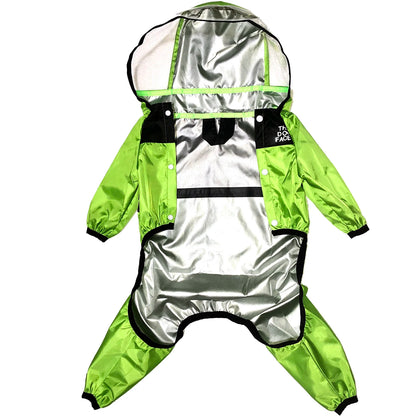 Dog Raincoat – Face Print Waterproof Hoodie-Style Jacket