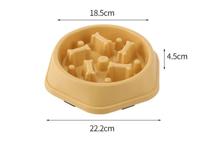 Anti-Choking Slow Feeder Pet Bowl – Non-Slip for Healthy Eating