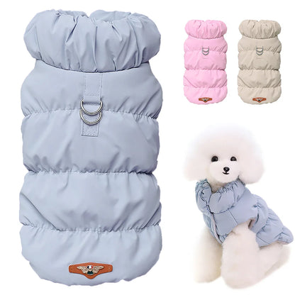 Winter Padded Pet Vest – Soft Cotton Coat for Small & Medium Pets