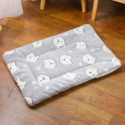 All-Season Thick Pet Bed – Soft Flannel Nest Cushion for Cats & Medium Dogs
