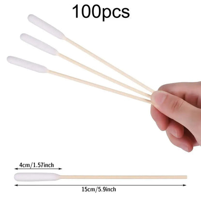 Pet Ear Cleaner Cotton Buds – 100pcs for Cats & Dogs