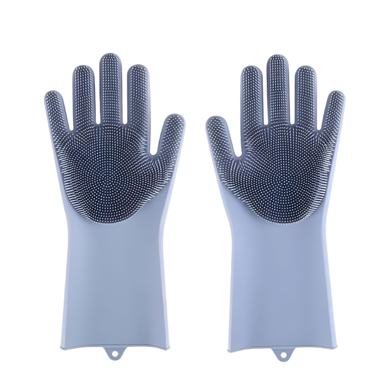 Magic Silicone Pet Grooming & Bathing Glove – Hair Removal & Scrubber