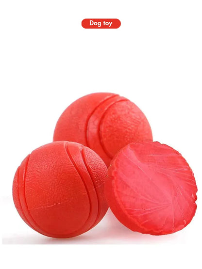 Indestructible Dog Ball – Solid Rubber Bite-Resistant Training Toy