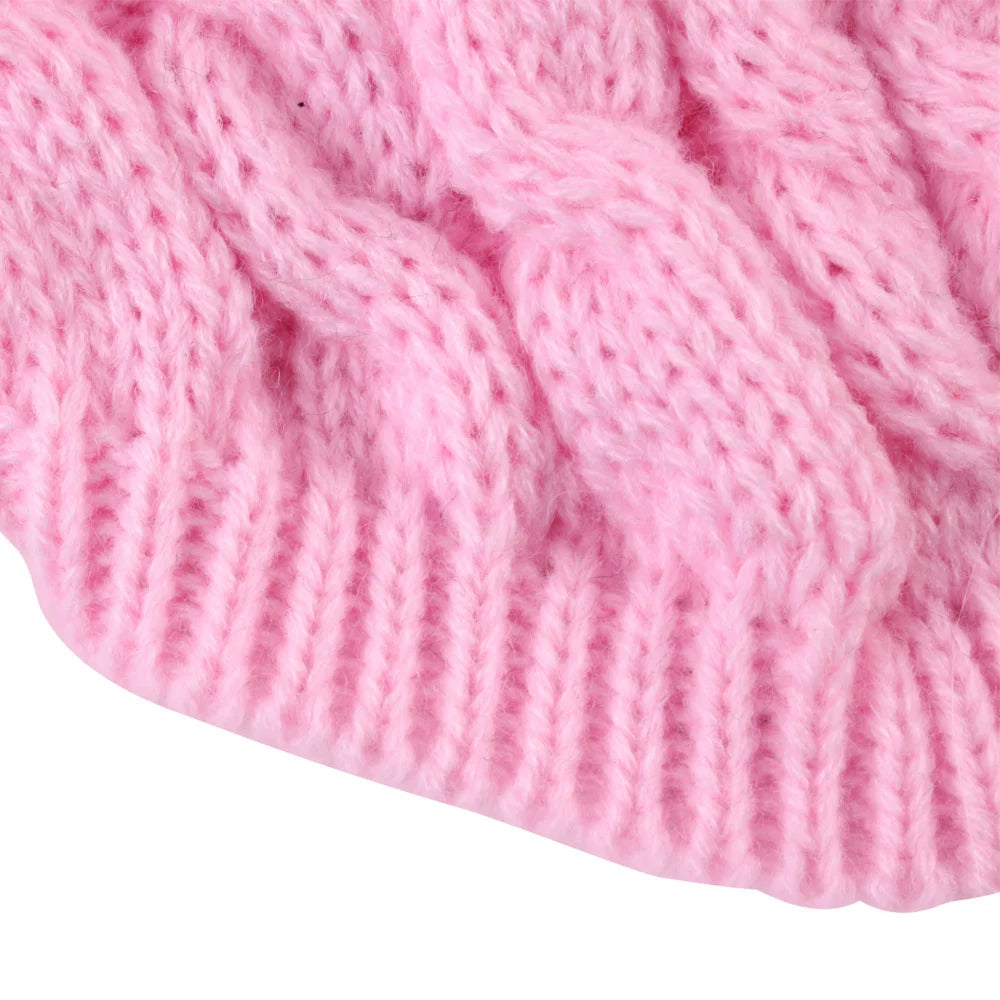 Classic Knit Dog Sweater – Warm Pullover for Small Breeds