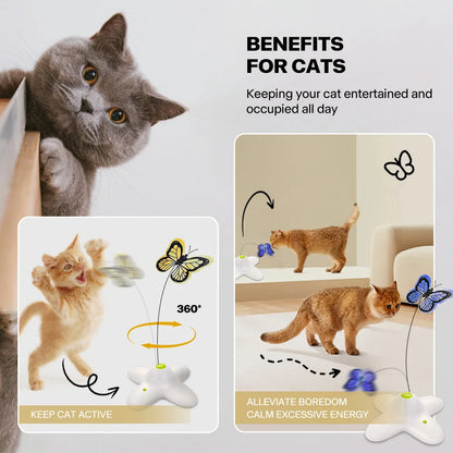 All For Paws Flutter Bug Cat Toy – Interactive Automatic Butterfly