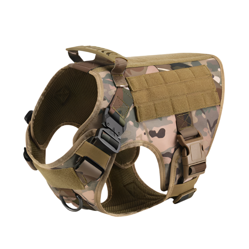 Tactical Military Dog Harness & Leash Set – Heavy-Duty Training Vest