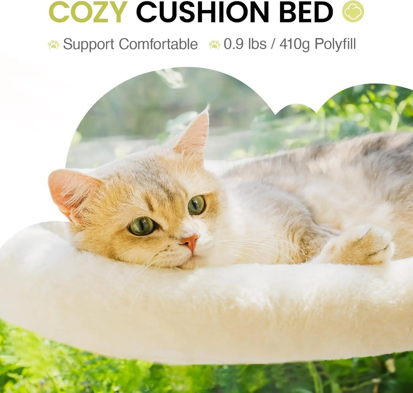 Foldable Cat Window Perch – Strong Suction Hammock with Cushion