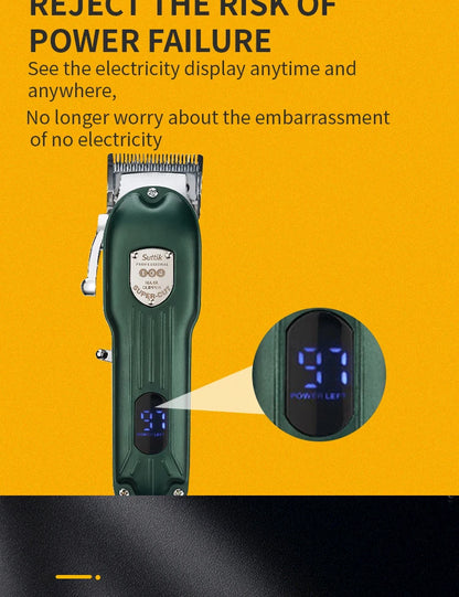 All-Metal Pet Hair Clipper – Low-Noise Grooming Trimmer