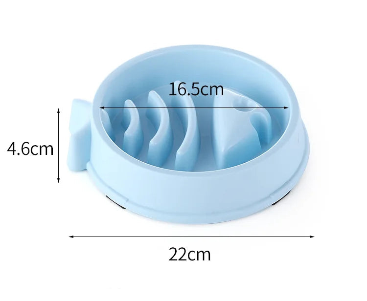 Anti-Choking Slow Feeder Pet Bowl – Non-Slip for Healthy Eating